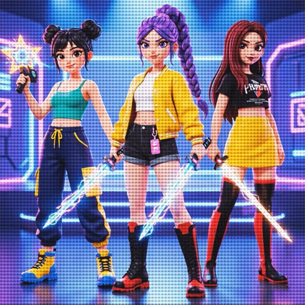 Teemanttikand K-Pop, 30x30cm