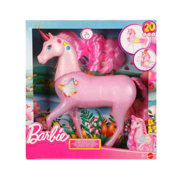 Barbie helide ja valgusega Ükssarvik