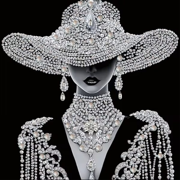 Teemanttikand Kübaraga naine, 30x30cm